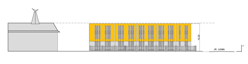 Altura Edificio Multifamiliar Domeyer Barranco Lima Perú por Vértice Arquitectos