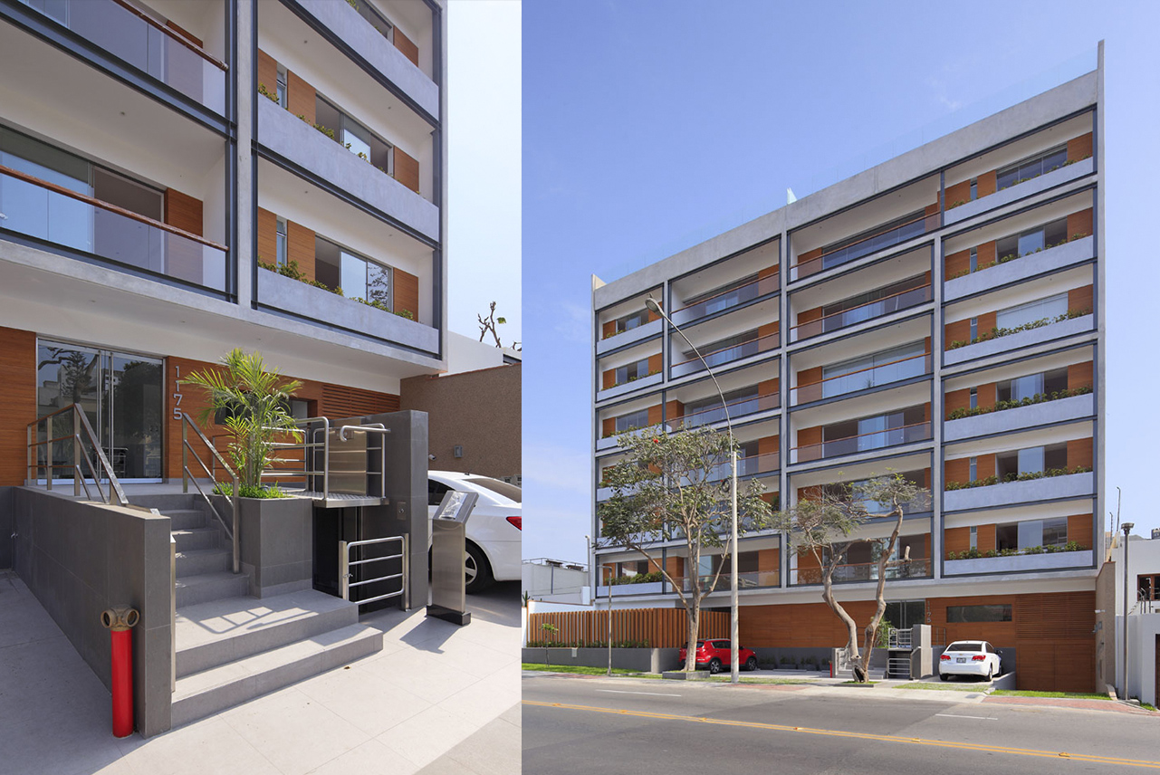 Edificio Multifamiliar Basadre San Isidro Lima Perú por Vértice Arquitectos