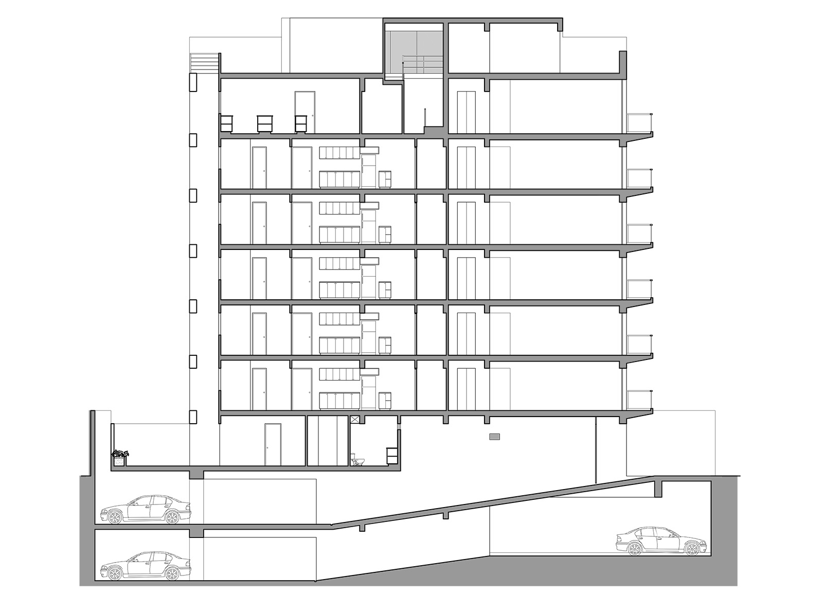 Distribución Vertical edificio San Ignacio de Loyola