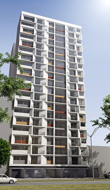Edificio Multifamiliar Sucre Pueblo Libre Lima Perú por Vértice Arquitectos