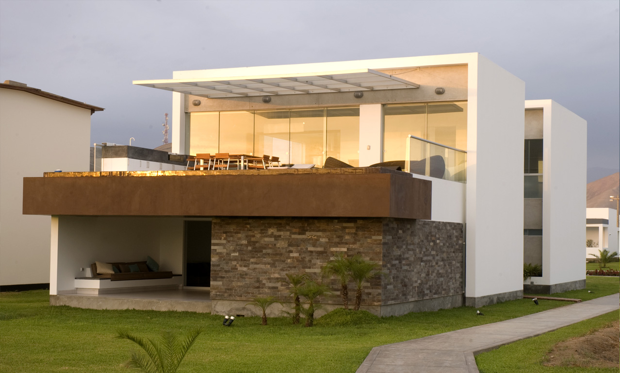 Foto fachada B31 Casa de Playa en Bora Bora Lima Perú por Vértice Arquitectos