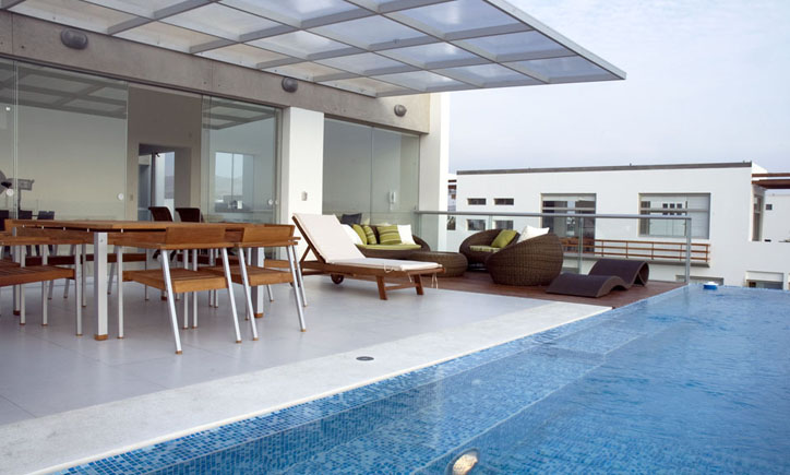 Foto terraza B31  Casa de Playa en Bora Bora Lima Perú por Vértice Arquitectos