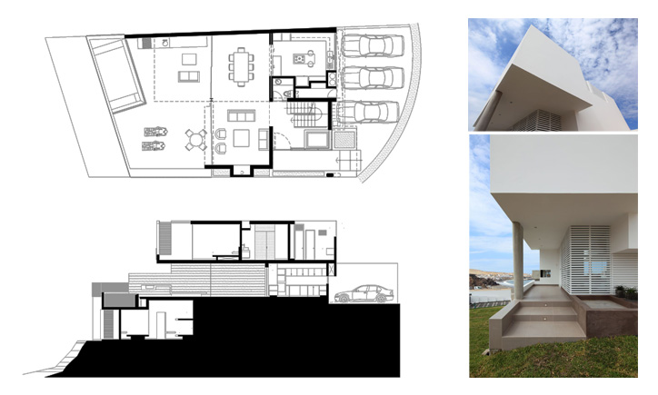 Casa playa Lomas i2 terraza atardecer Lomas del Mar Cerro Azul Lima Perú por Vértice Arquitectos