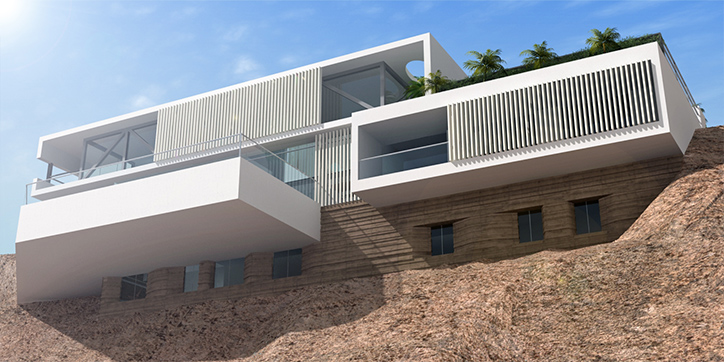 Casa Lomas C7 vista desde playa