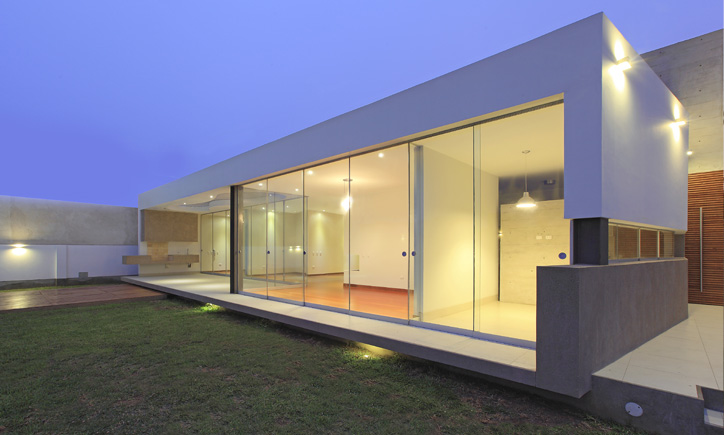 foto volumen casa de noche